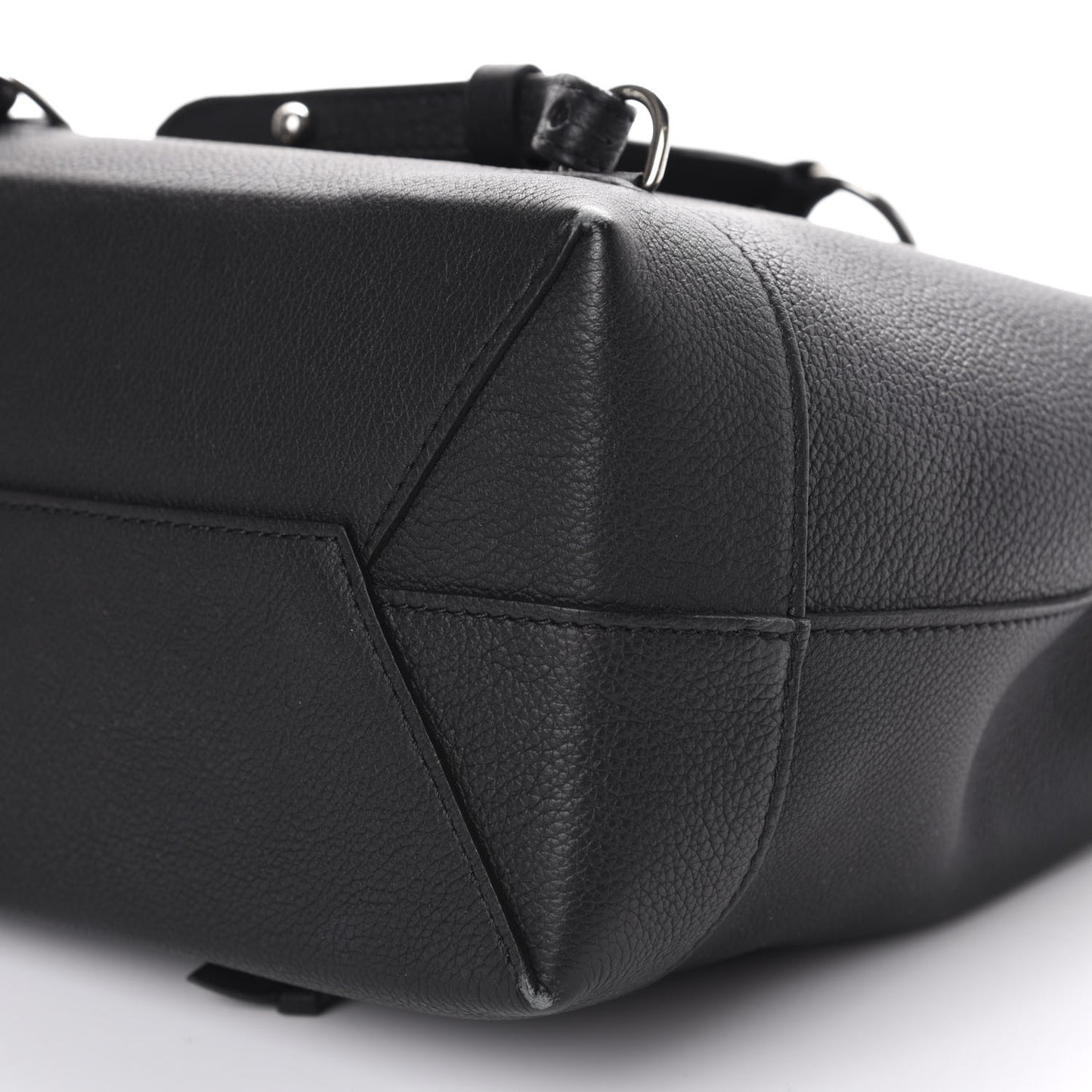 Calfskin Lockme Backpack Black