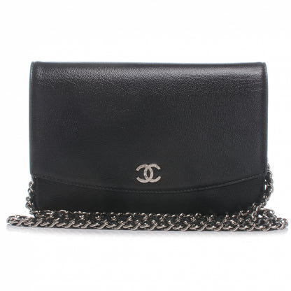 Chanel Caviar CC Wallet on Chain Black 1 of 7