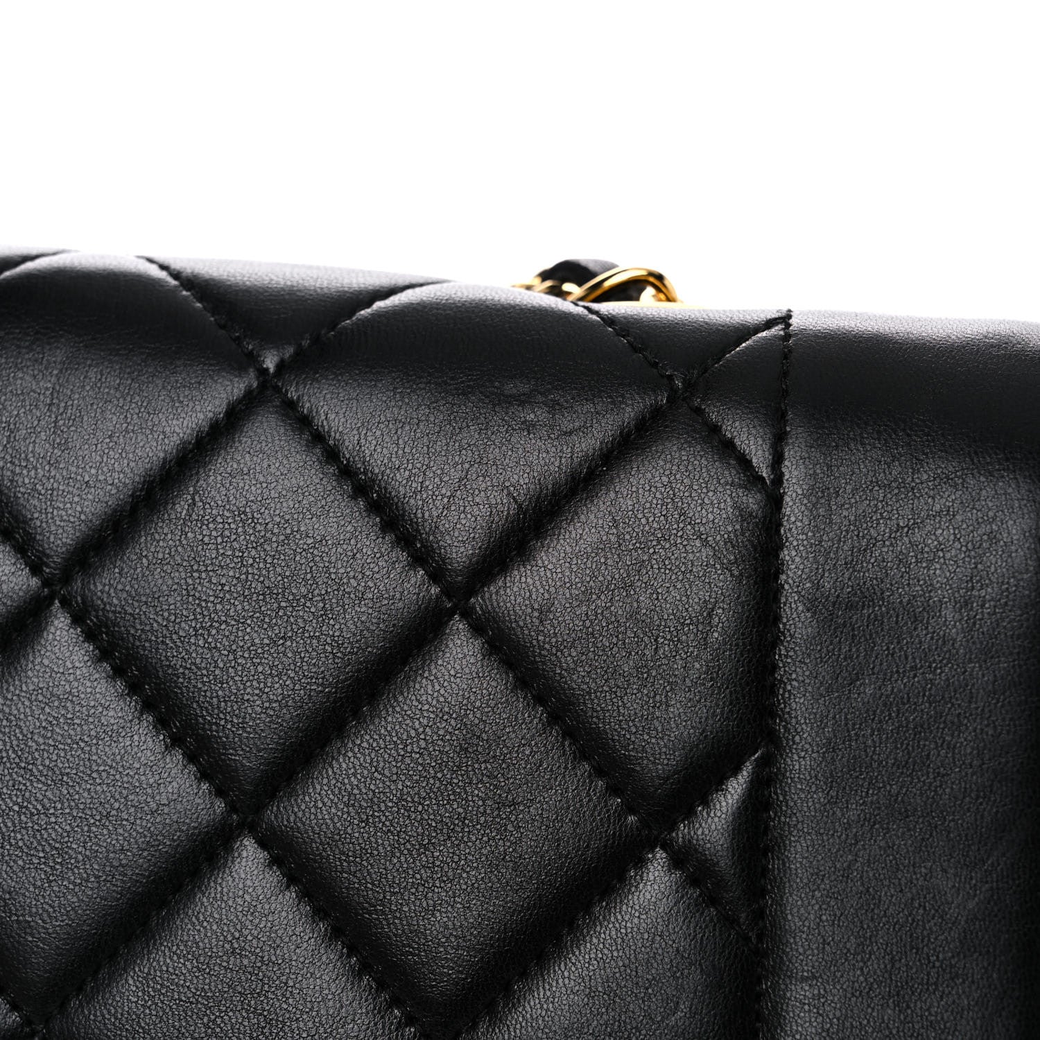 Chanel Lambskin Quilted Medium Single Flap Black 21 of 22