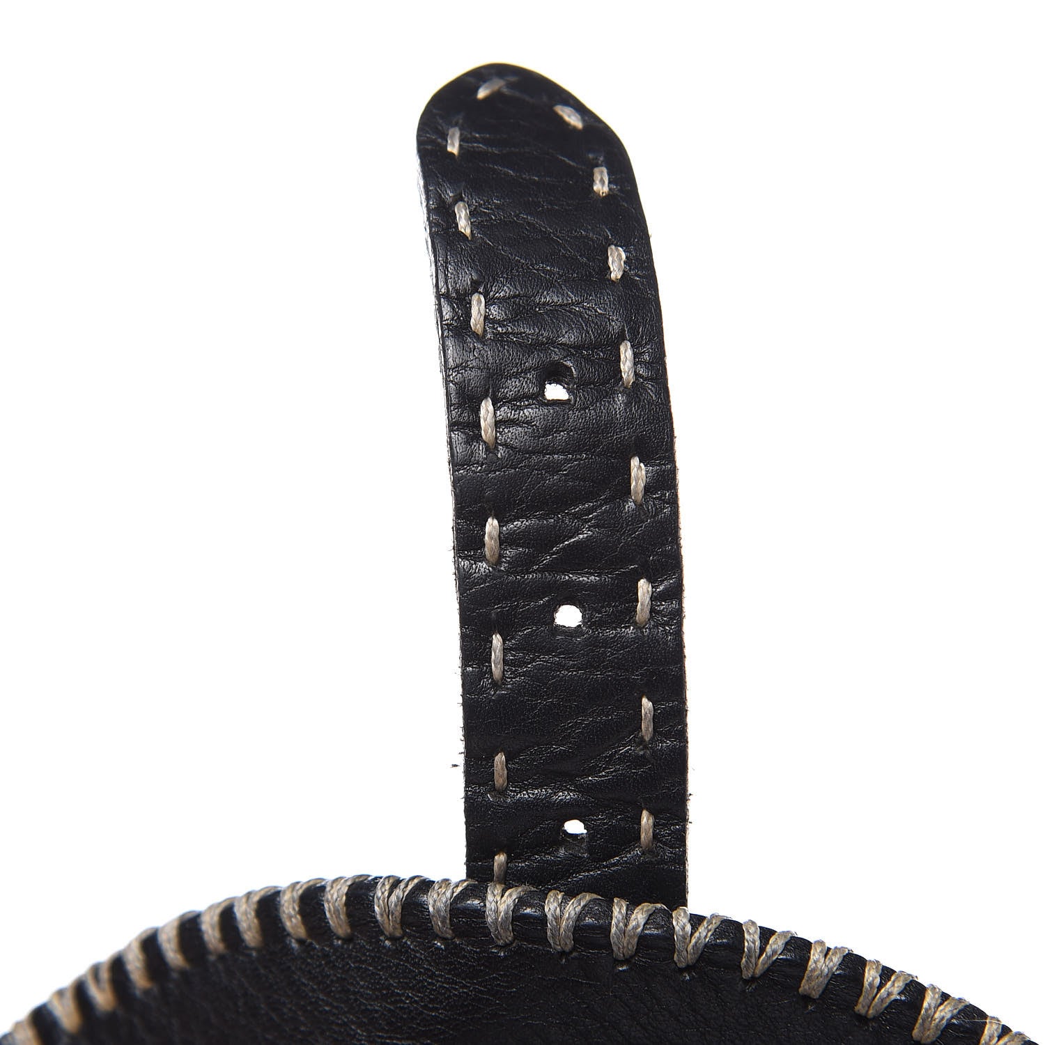 Fendi Calfskin Romano Selleria Backpack Black 8 of 15