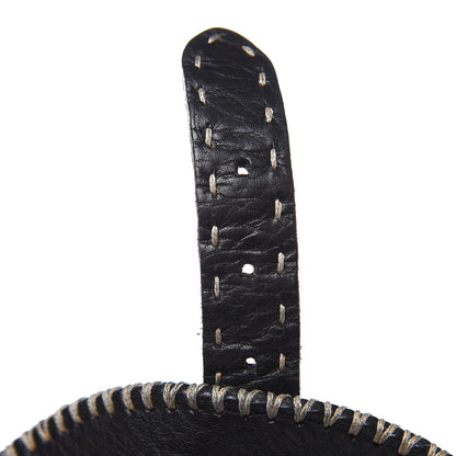 Fendi Calfskin Romano Selleria Backpack Black 8 of 15