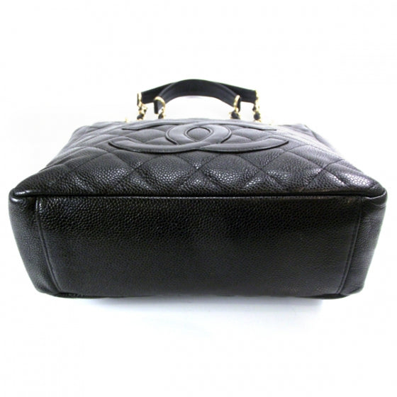 Chanel Caviar Petit Shopping Tote PST Black 4 of 12