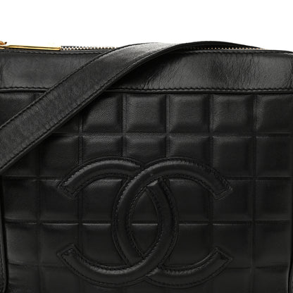 Chanel Lambskin Quilted Small Chocolate Bar Shoulder Bag Black 7 of 10