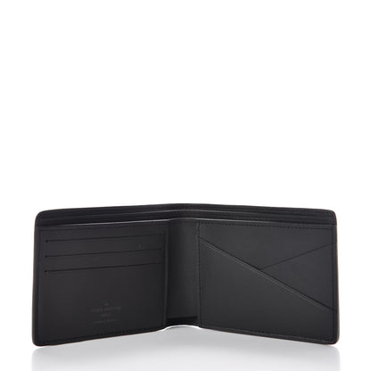Louis Vuitton Calfskin Monogram Shadow Multiple Wallet Black 5 of 7