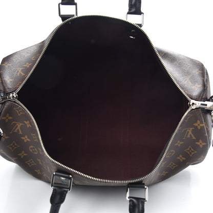 Louis Vuitton Monogram Macassar Keepall Bandouliere 45 4 of 8