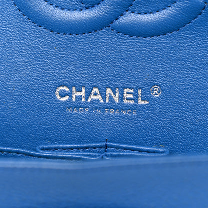 Chanel Caviar Quilted Medium Double Flap Blue 5 of 9