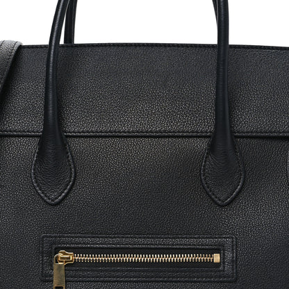 Celine Supple Shiny Lambskin Medium Smiling New Luggage Black 8 of 10