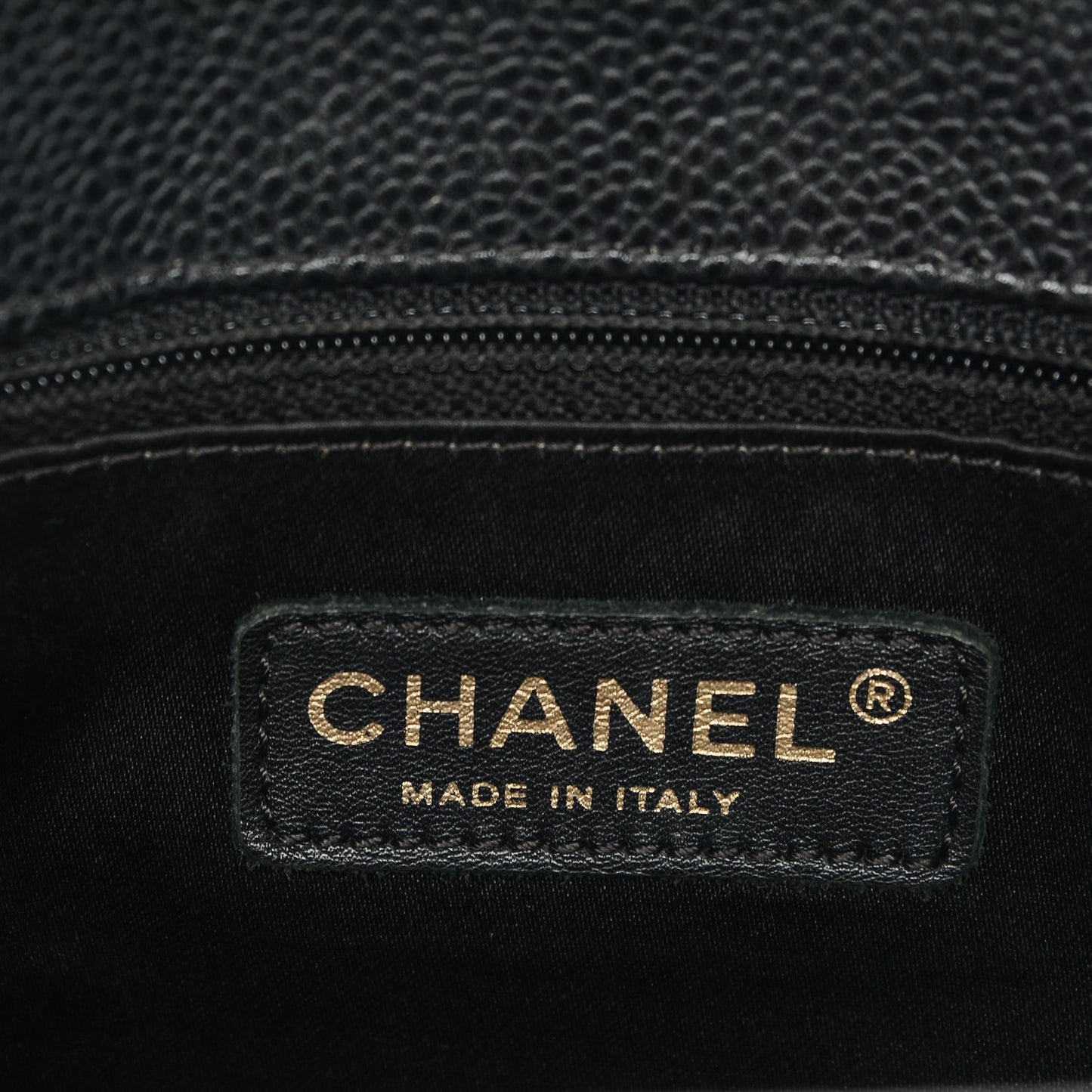 Caviar Quilted Grand Shopping Tote GST Black