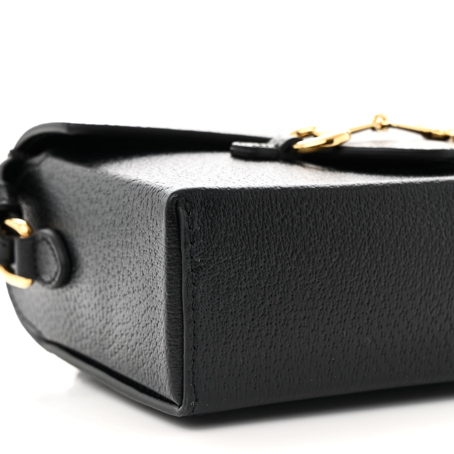 Gucci Calfskin Horsebit 1955 Shoulder Bag Black 9 of 11