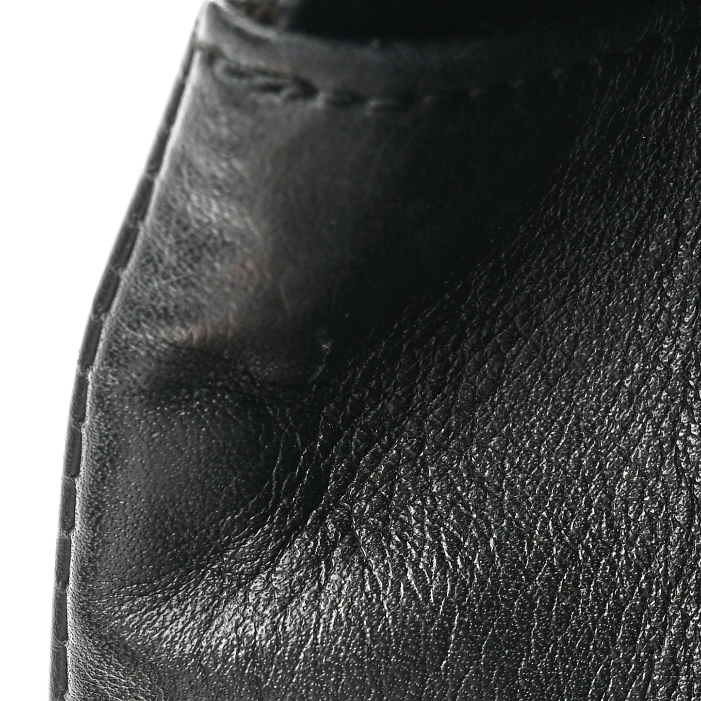 Calfskin Quilted Wild Stitch Large Top Handle Flap Black