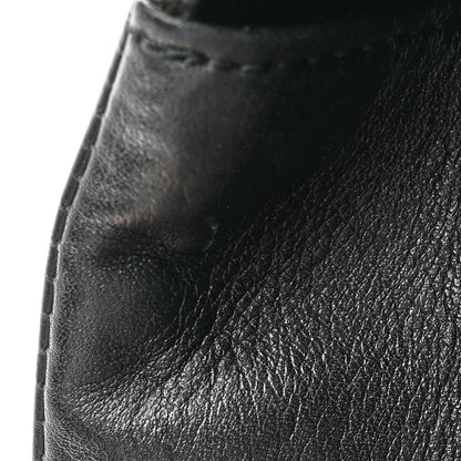 Chanel Calfskin Quilted Wild Stitch Large Top Handle Flap Black 13 of 16