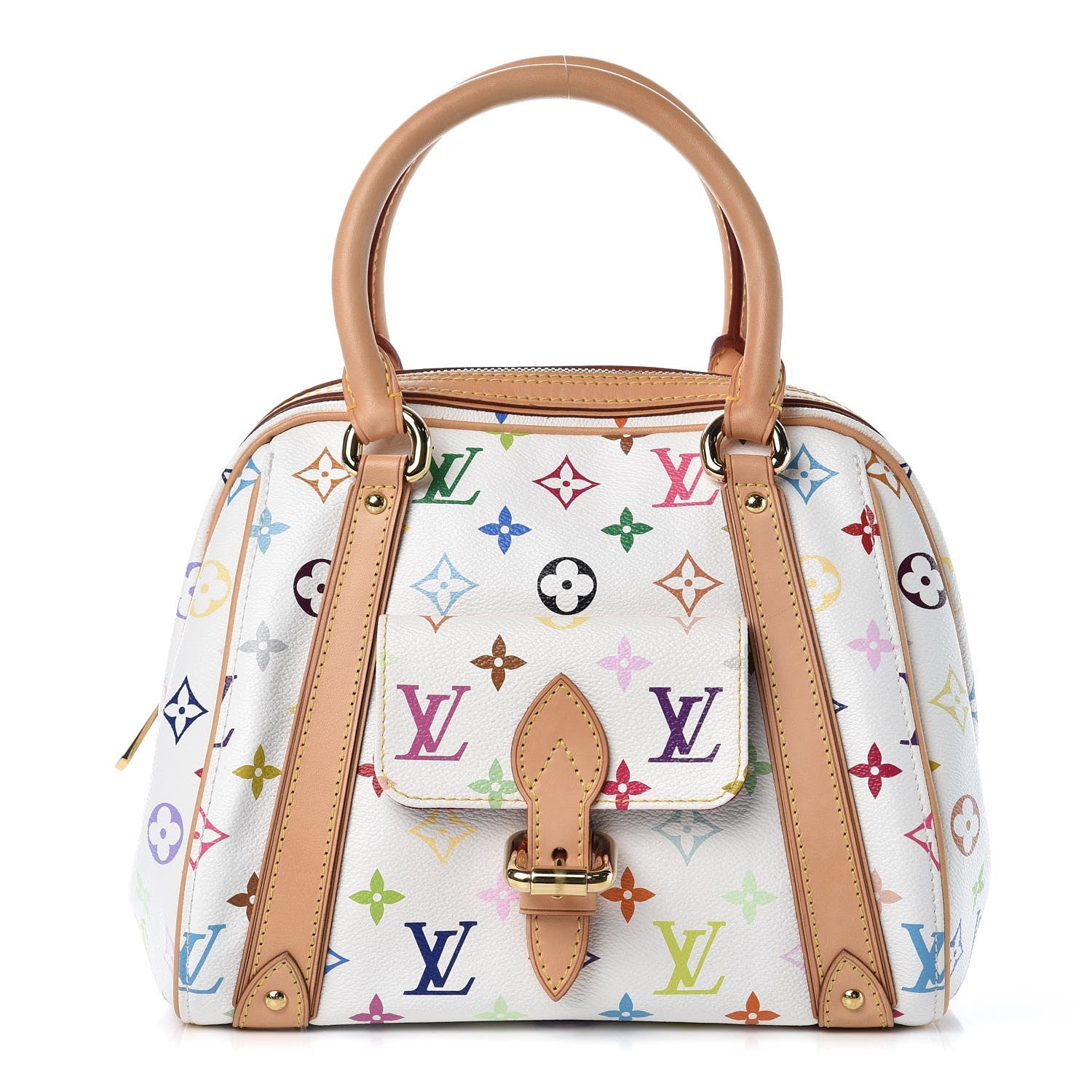 Louis Vuitton Monogram Multicolor Priscilla White 1 of 8