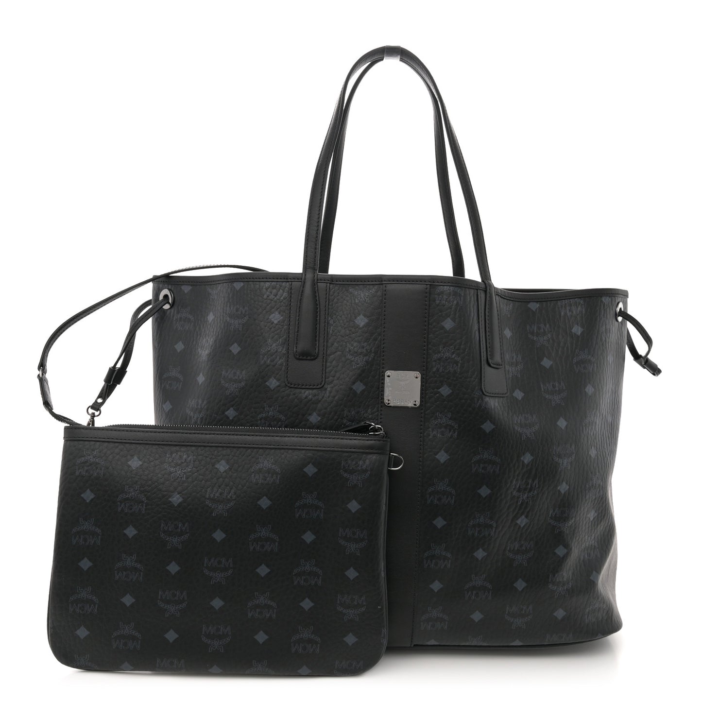 Visetos Large Liz Reversible Shopper Tote Black