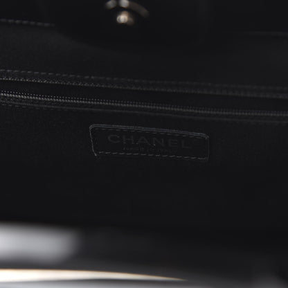 Chanel Glazed Calfskin Quilted Large CC Delivery Tote Black 8 of 16