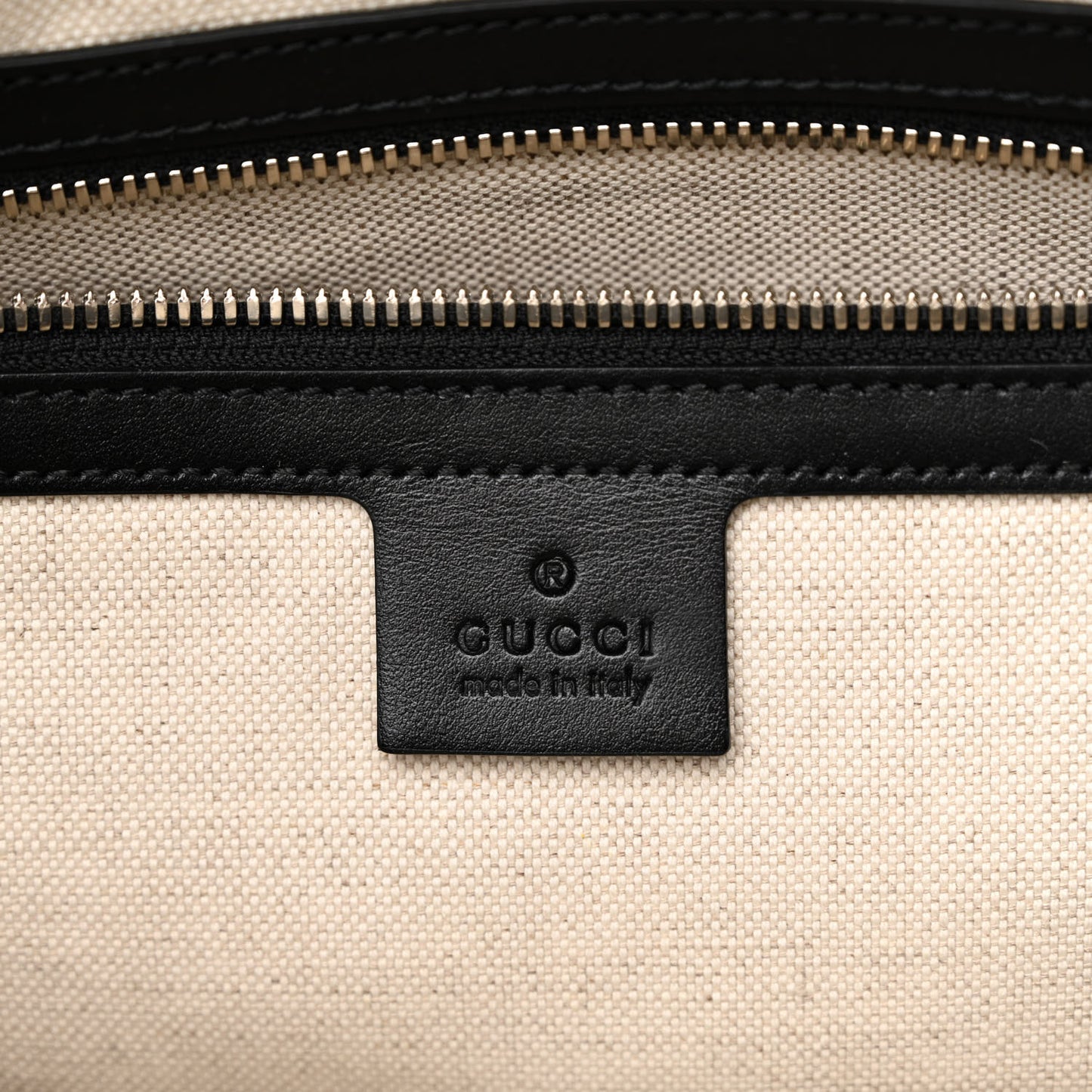 Calfskin GG Tennis Embossed Tote Bag Black