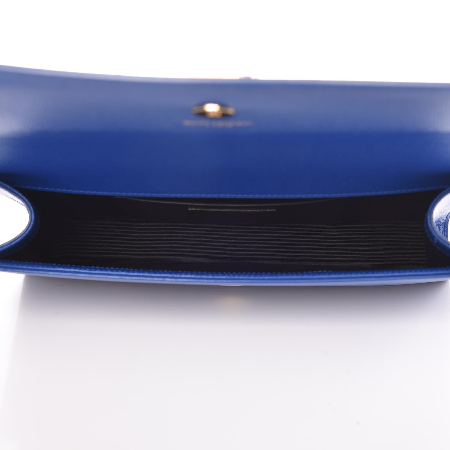 Saint Laurent Grain De Poudre Classic Monogram Cassandre Clutch Royal Blue 5 of 13