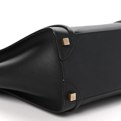 Celine Smooth Calfskin Micro Luggage Black 8 of 9
