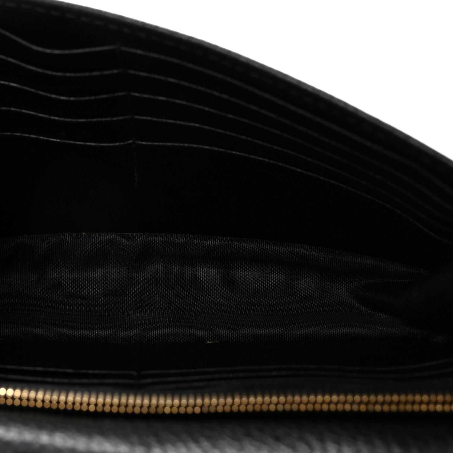Gucci Dollar Calfskin Interlocking G Chain Wallet Black 5 of 9