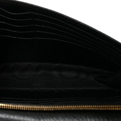 Gucci Dollar Calfskin Interlocking G Chain Wallet Black 5 of 9