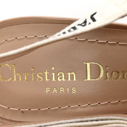 Christian Dior Patent Ribbon J'Adior Slingback 100mm Pumps 37.5 Nude 6 of 10