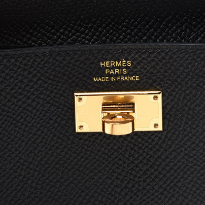 Hermes Epsom Kelly Pocket Compact Wallet Black 5 of 6