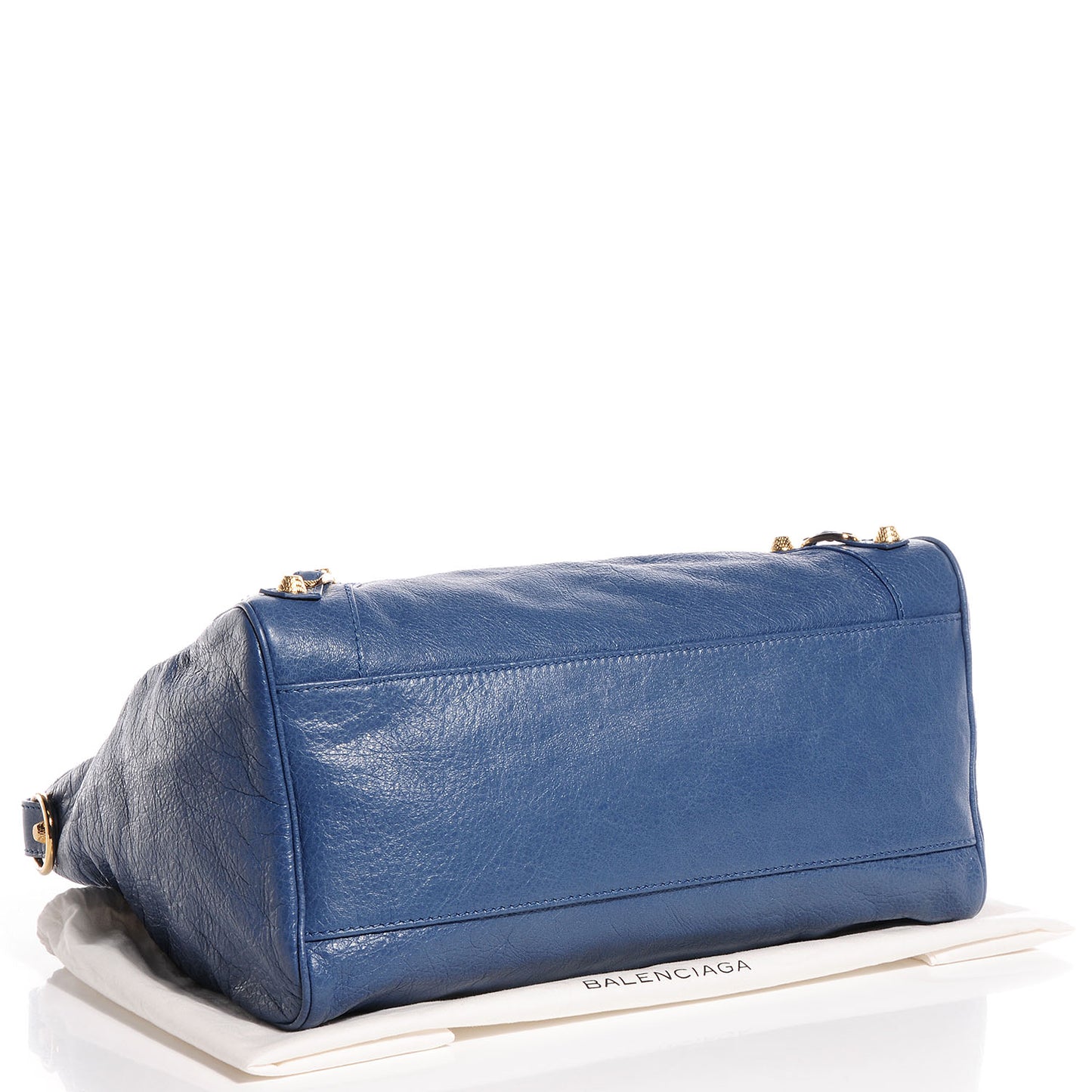 Agneau Giant 12 Gold Hardware Velo Bleu Persan