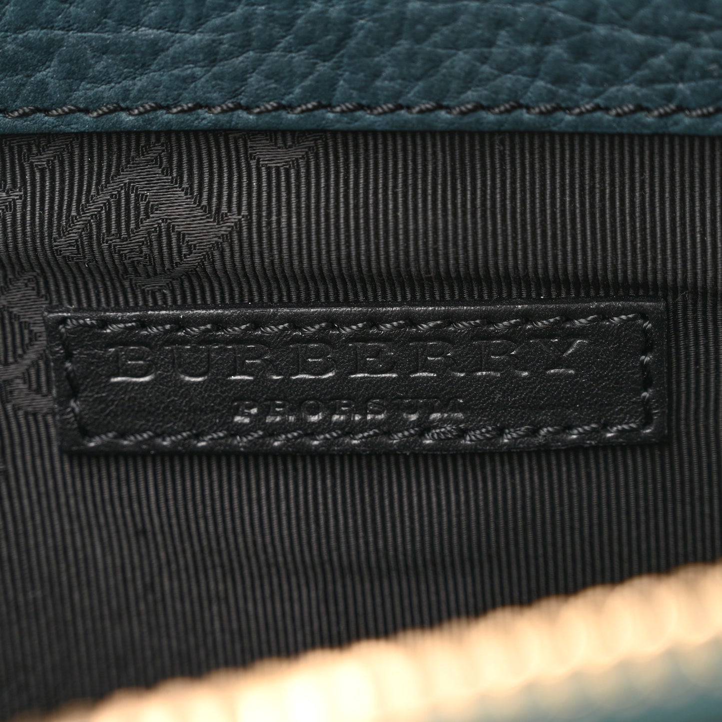 Prorsum Grainy Nubuck Alma Owl Clutch Indigo Green