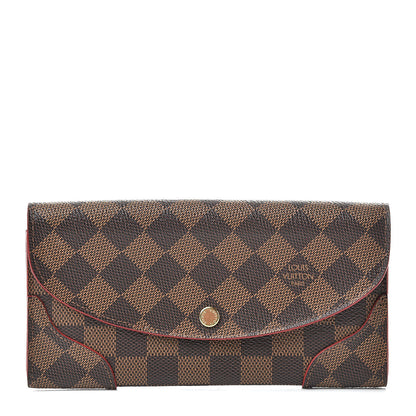 Louis Vuitton Damier Ebene Caissa Wallet Cherry 1 of 8