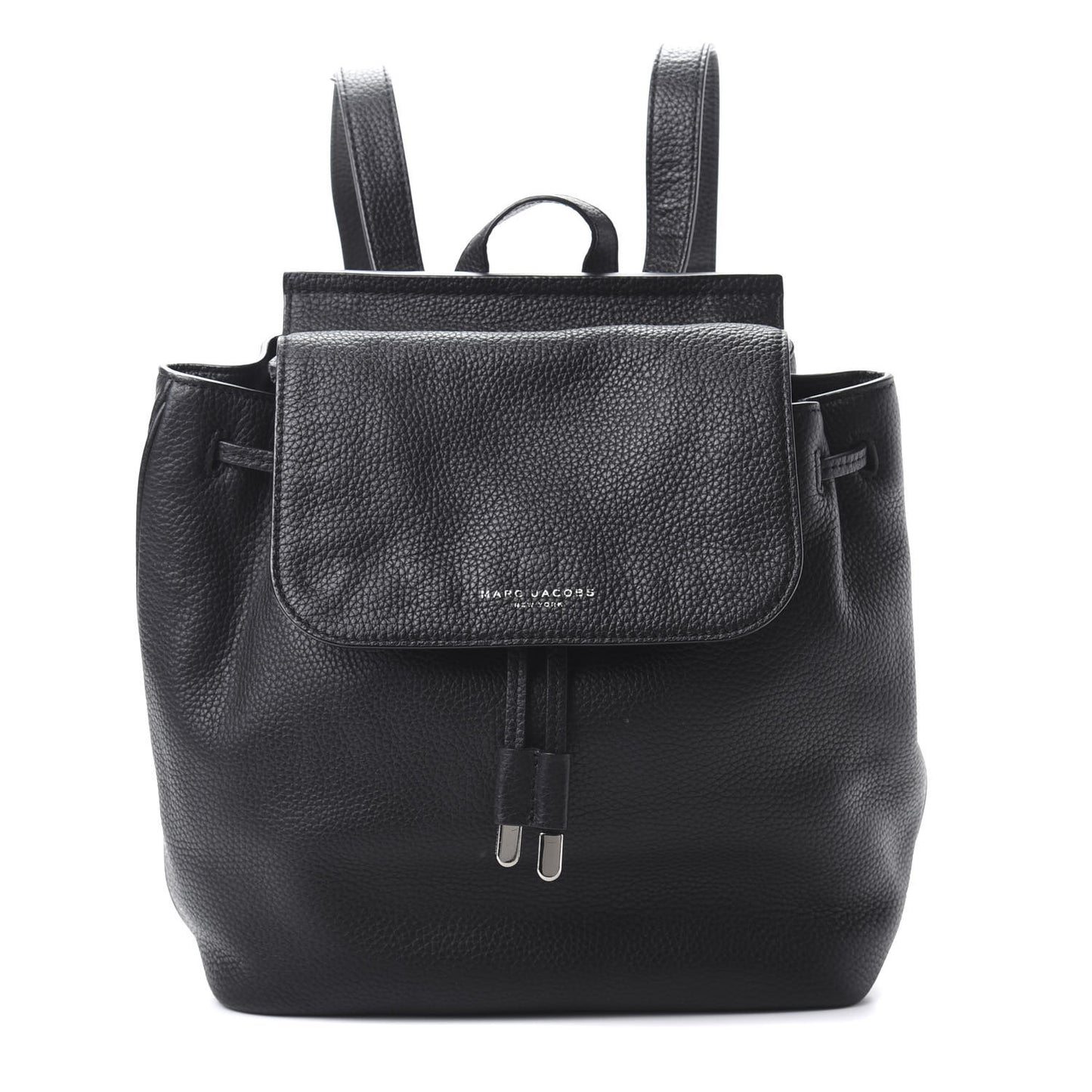 Pebbled Calfskin Pike Place Backpack Black