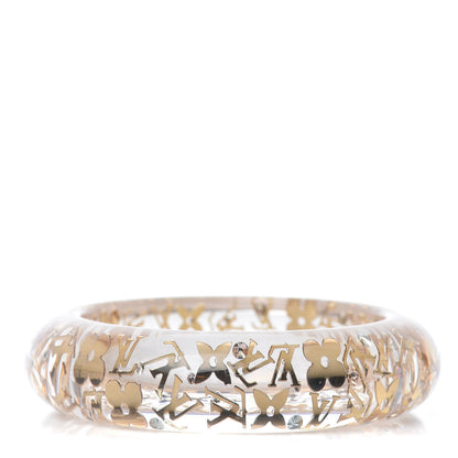 Louis Vuitton Resin Swarovski Small Inclusion GM Bracelet Transparent 1 of 4
