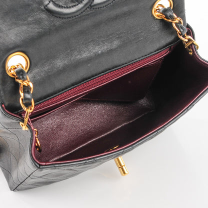 Chanel Lambskin Quilted Mini Square Flap Black 6 of 10