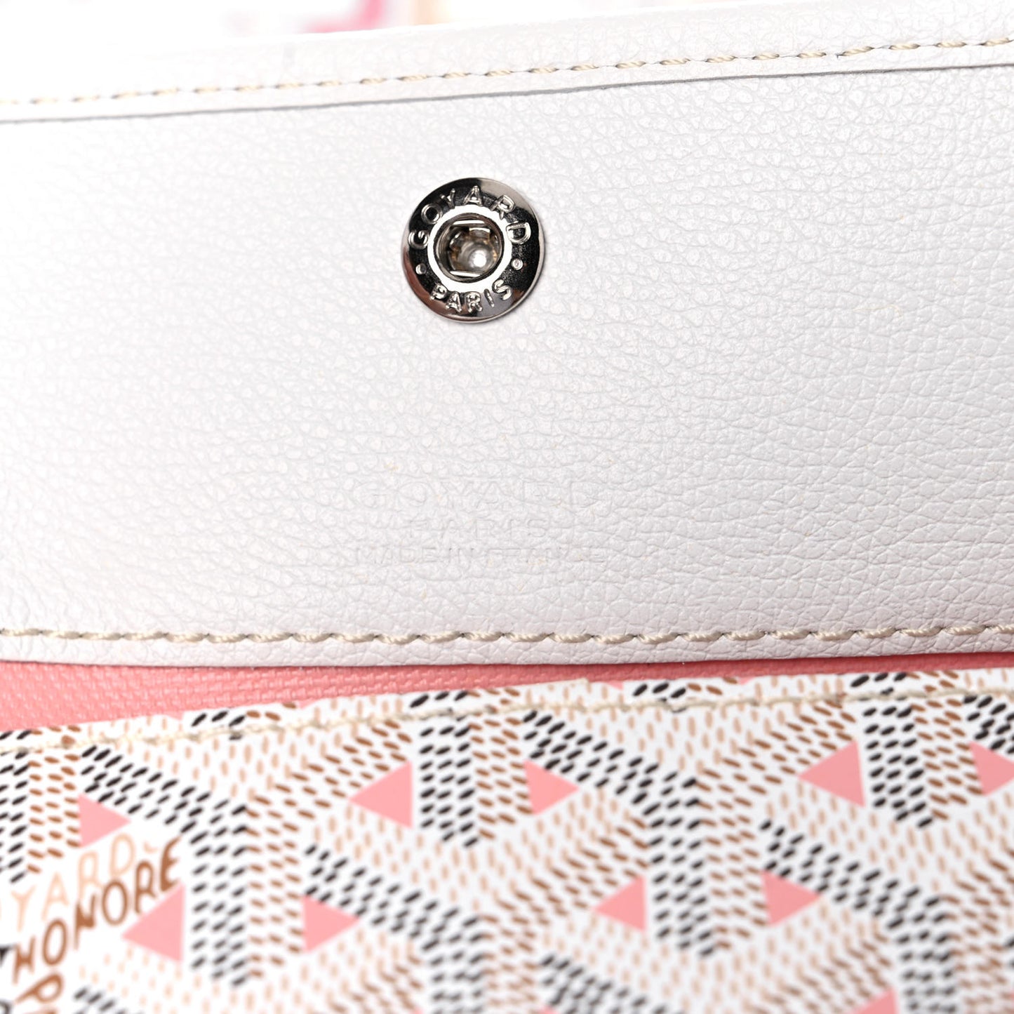 Goyardine Saint Louis Claire Voie GM White Pink