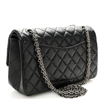 Chanel Aged Calfskin Quilted 2.55 Reissue 225 Flap Black 3 of 10