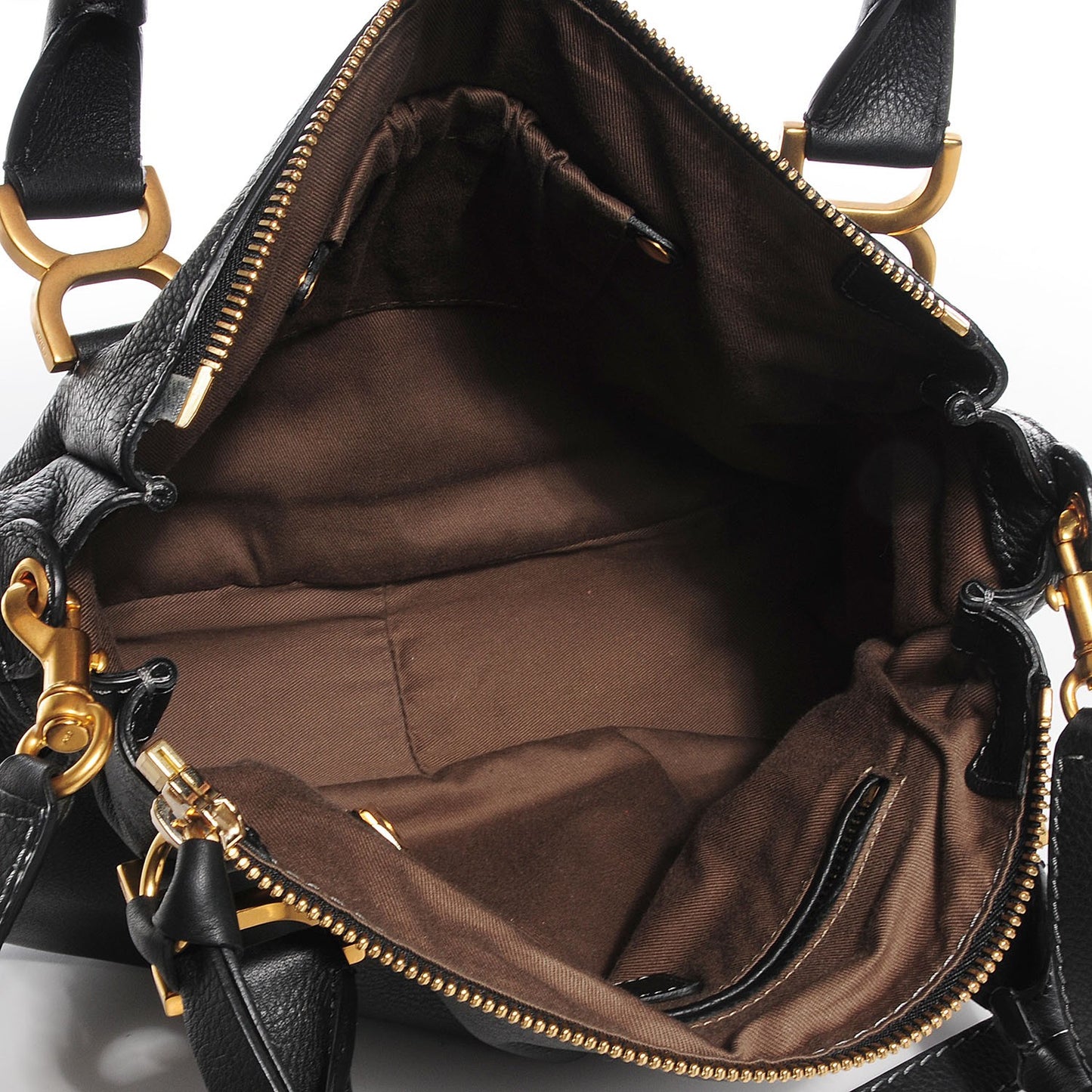 Calfskin Medium Marcie Satchel Black