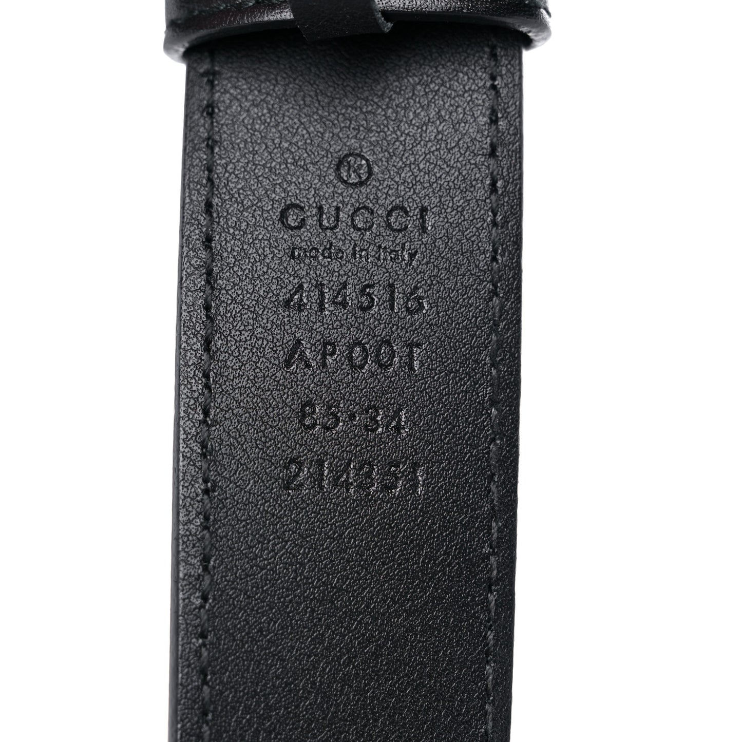 Calfskin Double G 30mm Belt 85 34 Black