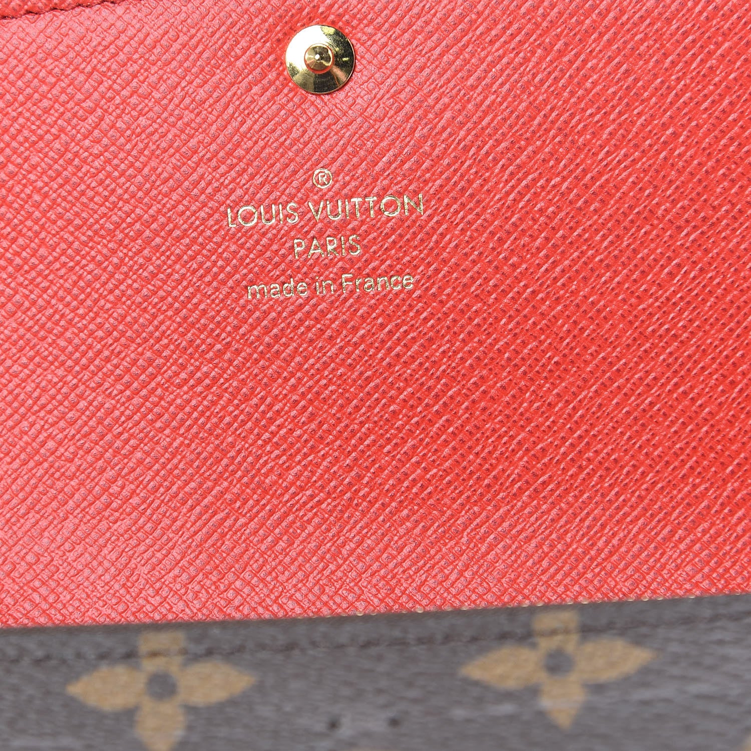 Louis Vuitton Monogram Bloom Flower Emilie Wallet Coquelicot 6 of 7