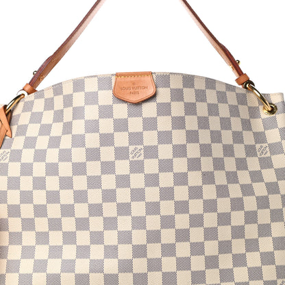 Louis Vuitton Damier Azur Graceful MM Rose Ballerine 9 of 16