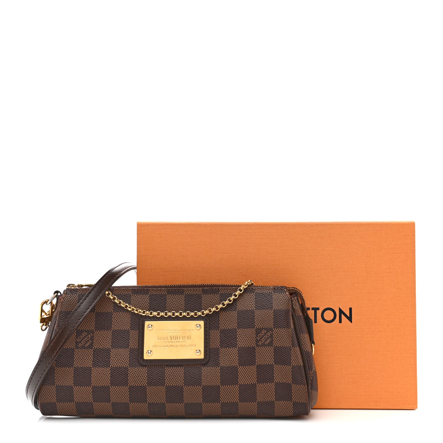 Louis Vuitton Damier Ebene Eva Clutch 1830774 – FASHIONPHILE