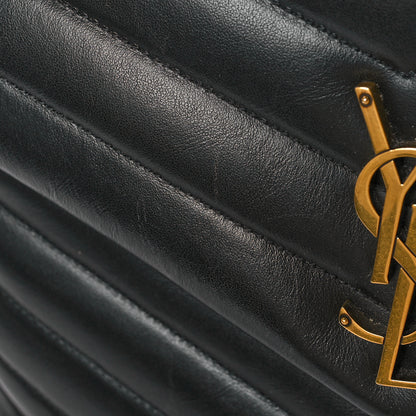 Saint Laurent Calfskin Y Quilted Monogram Medium Loulou Chain Satchel Black 13 of 13