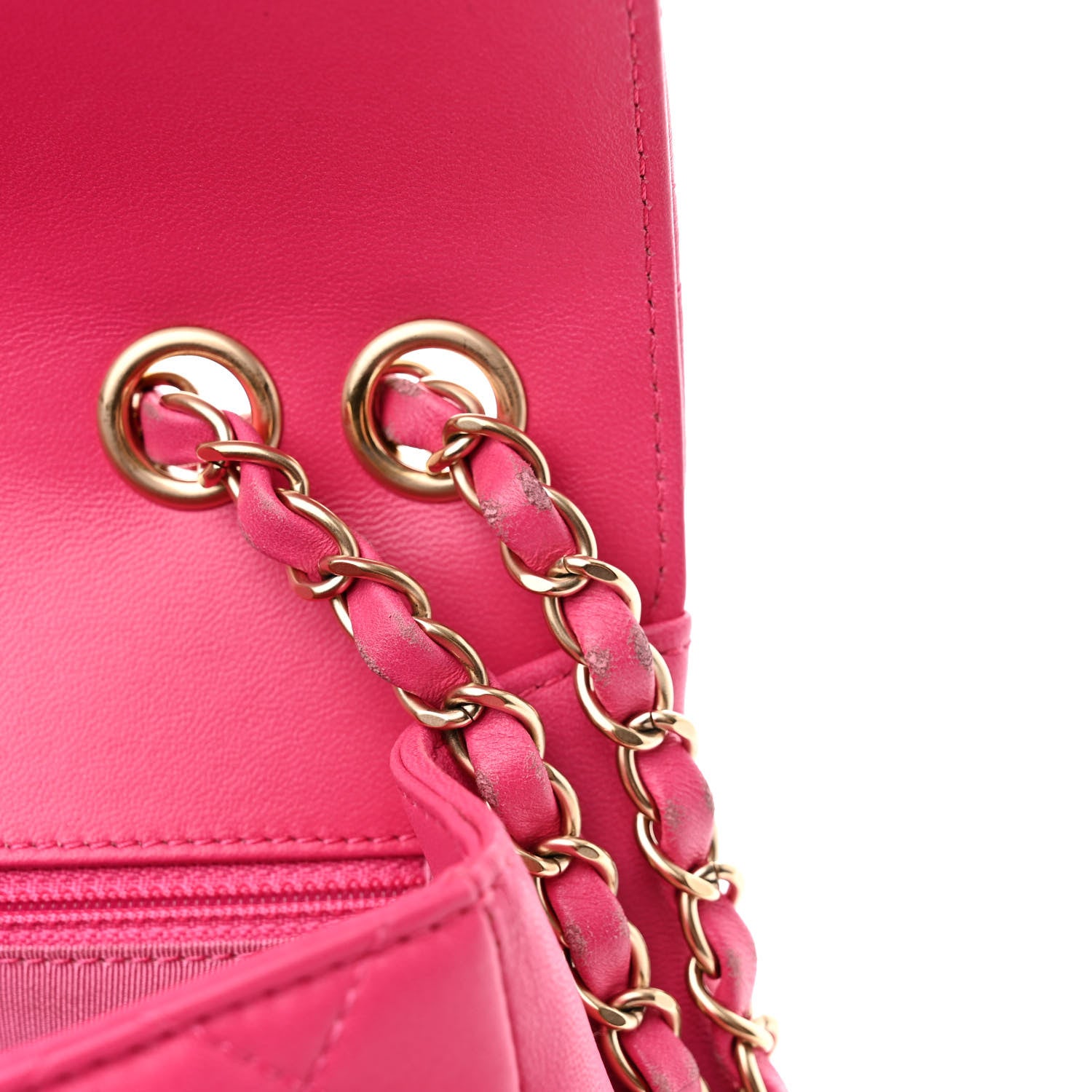 Chanel Lambskin Quilted Mini Mademoiselle Chic Flap Pink 11 of 15