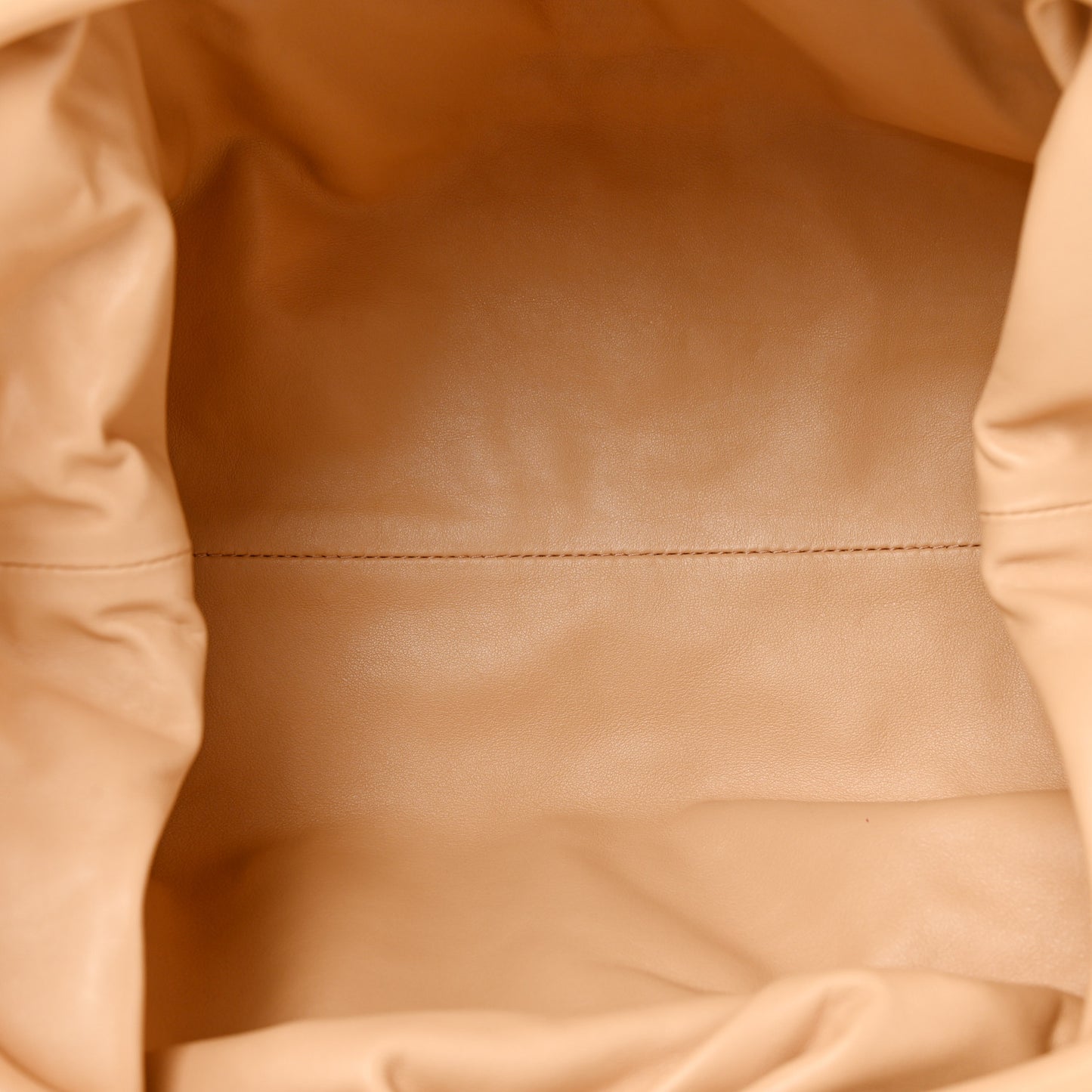 Smooth Butter Calf The Pouch Oversized Clutch Almond