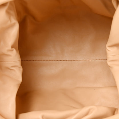 Bottega Veneta Smooth Butter Calf The Pouch Oversized Clutch Almond 5 of 10