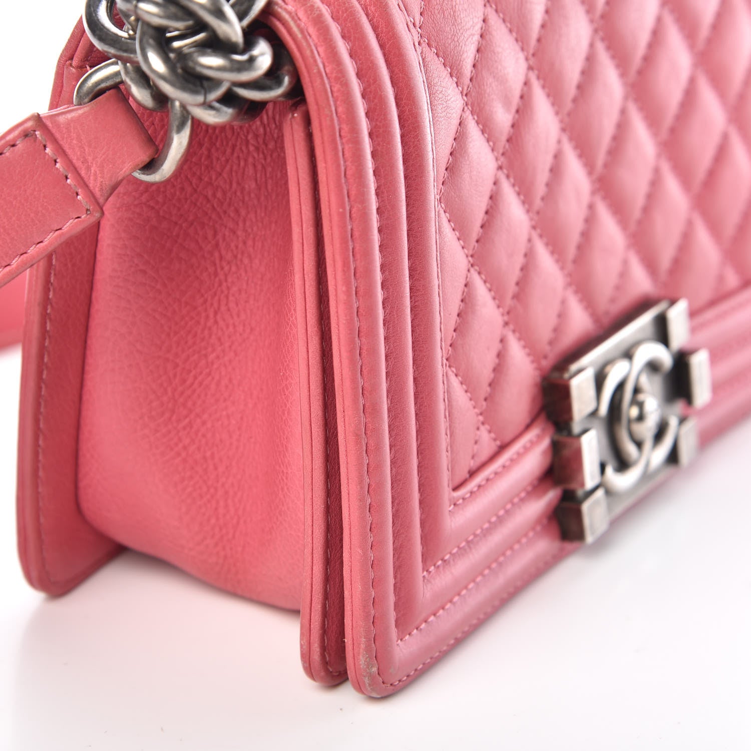 Chanel Calfskin Quilted Small Boy Flap Pink 9 of 17
