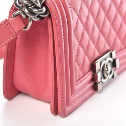 Chanel Calfskin Quilted Small Boy Flap Pink 9 of 17