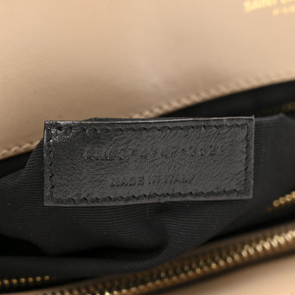 Saint Laurent Calfskin Matelasse Large Loulou Monogram Chain Satchel Dark Beige 7 of 12