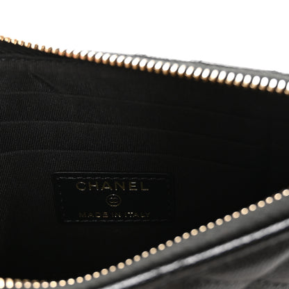 Chanel Caviar Quilted French New Wave Flat Wallet Pouch Black 6 of 8