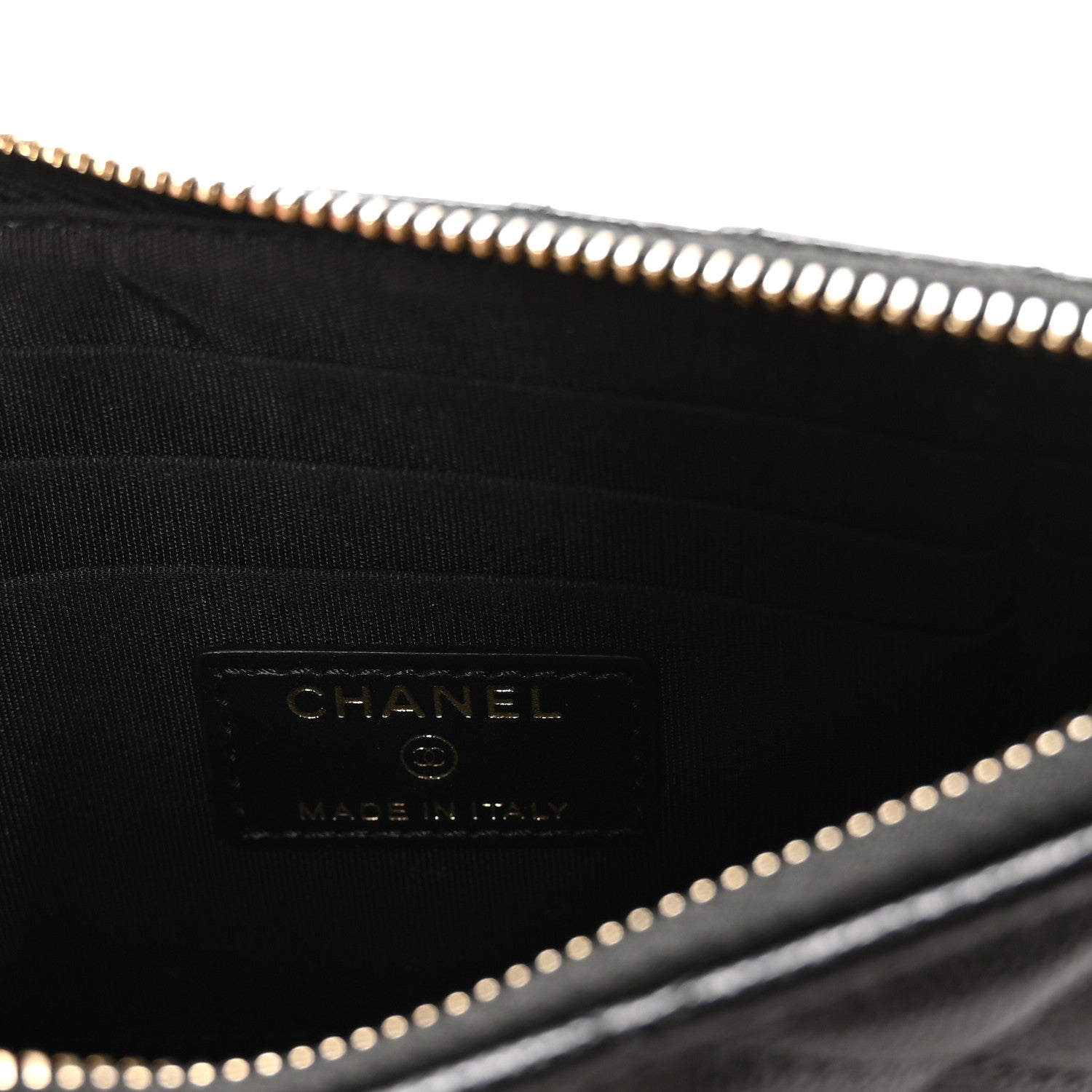 Chanel Caviar Quilted French New Wave Flat Wallet Pouch Black 6 of 8