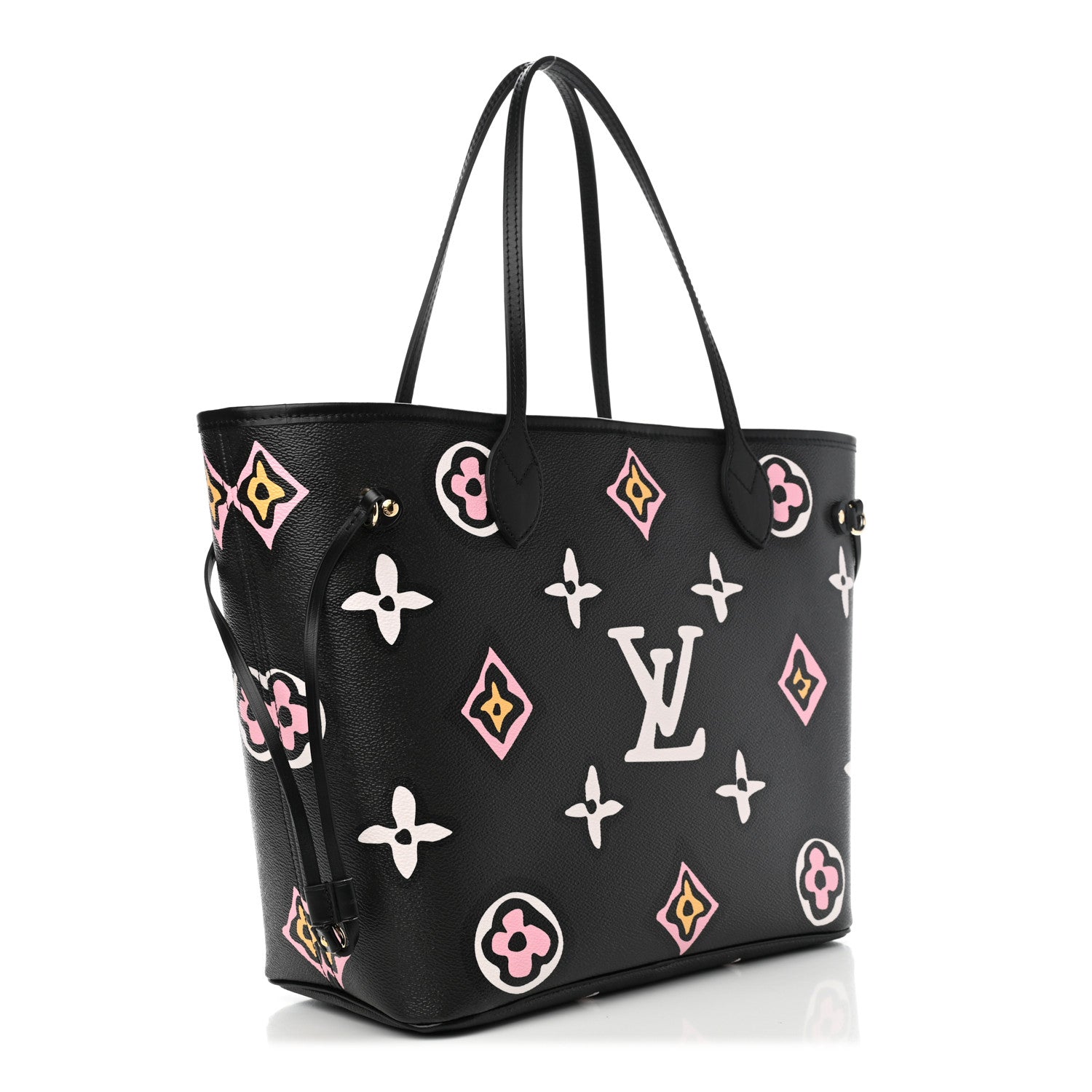 Louis Vuitton Monogram Giant Wild At Heart Neverfull MM Black 3 of 6