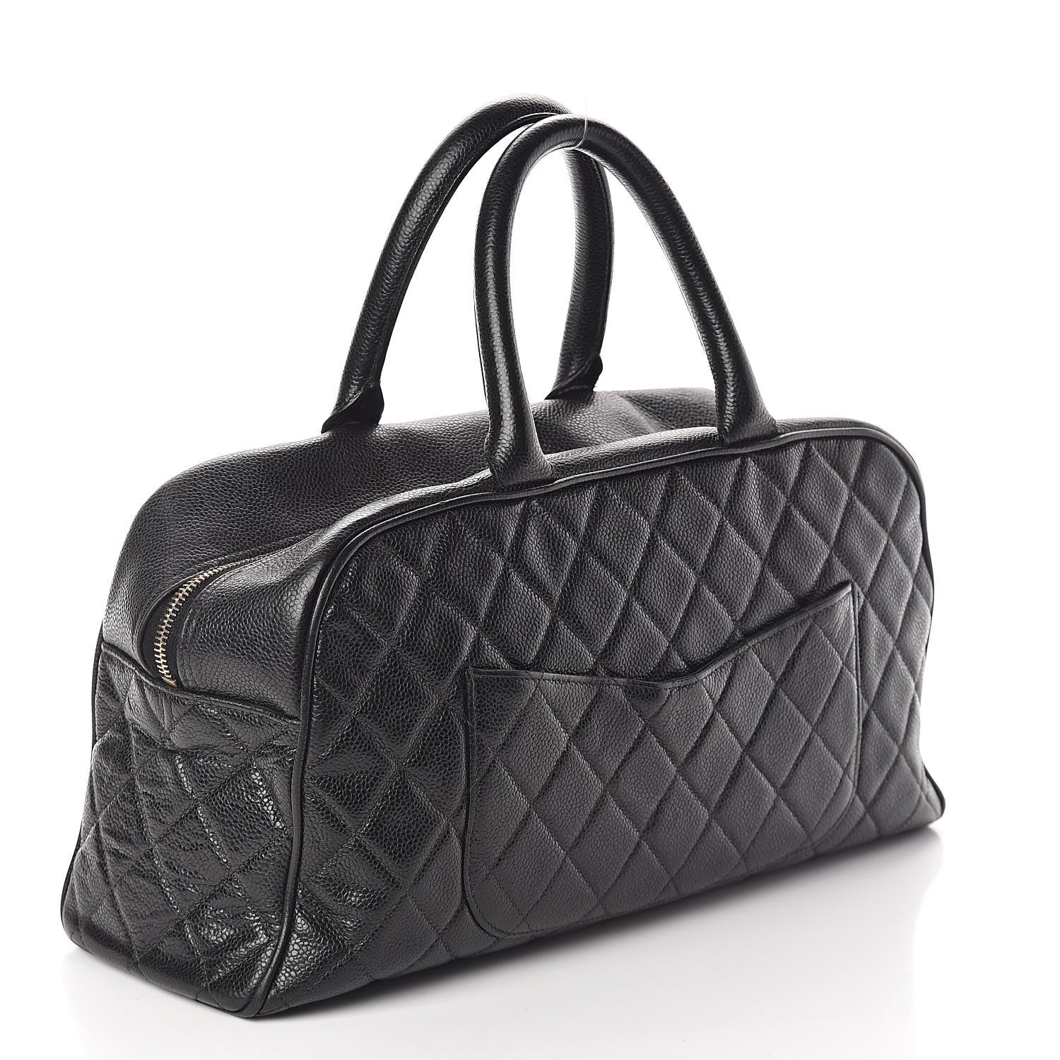 Chanel Caviar Quilted Large Bowler Black 3 of 13