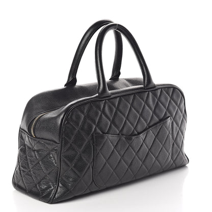 Chanel Caviar Quilted Large Bowler Black 3 of 13